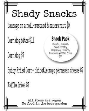 Shady snacks  at The Shady Lady in Fitzroy