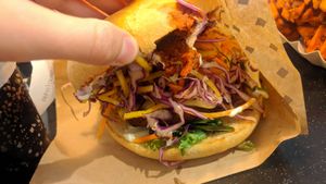 cheeseburger at Swing Kitchen - Währinger Straße in Vienna