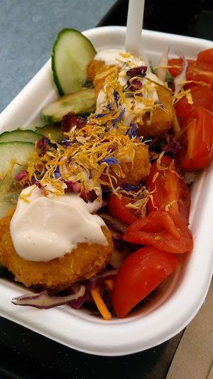 great nugget salad at Swing Kitchen - Währinger Straße in Vienna