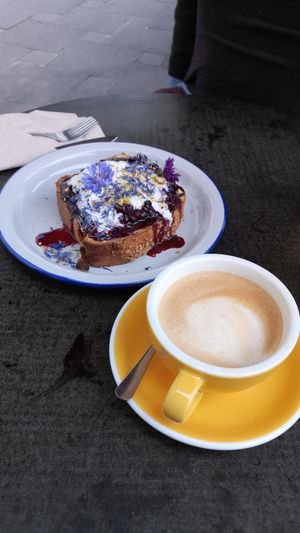sweet breakfast at Jaskolka in Warsaw