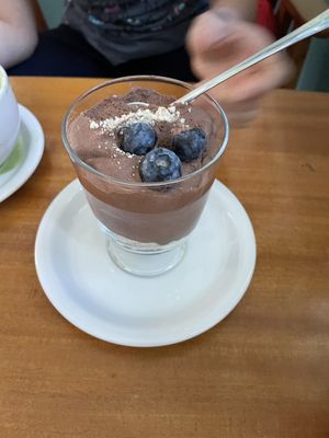 Chocolate mousse   at Jaskolka in Warsaw