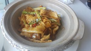 Tofu dish at Suhe Vegetarian Lifestyle in Beijing