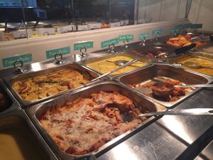 Hot Food Buffet, absolutely delicious and fully vegan! at Govindas - Surfers Paradise in Surfers Paradise
