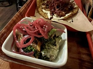 Broccoli slaw (the only item that was only meh)  at Zenbarn in Waterbury Center