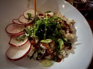 Asian style Buddha bowl   at Zenbarn in Waterbury Center