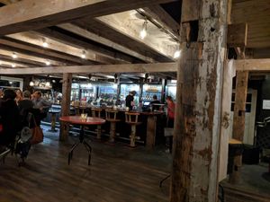 Bar area at Zenbarn in Waterbury Center