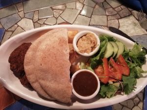 Falafel at Flutterby House in Uvita