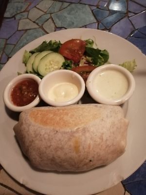 Burrito at Flutterby House in Uvita