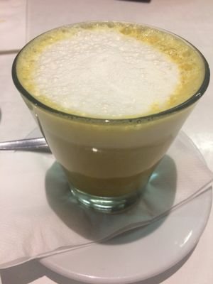 Soy Turmeric Latte at La Porchetta in Altona Meadows