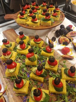 Vegan sandwiches.

Photo by: Borbona vegan catering on Facebook at Borbona in Ljubljana