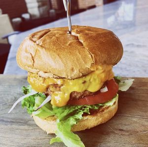 Beyond Burger with vegan cheese 😍 at The Copper Vault in Springfield