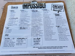 Menú submitted by Christopher, Naples Ambassador  at The Counter in Naples