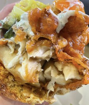 Nashville Fried Maitake Sammy at the 2021 Twin Cities Veg Fest💚  at Root to Rise Kitchen in Minneapolis