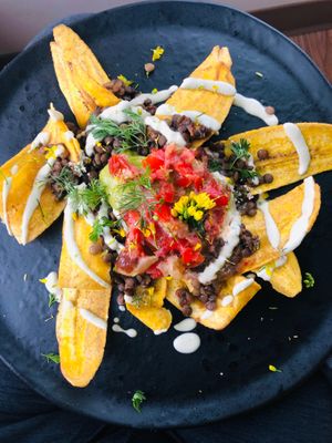Plantain Nachos  at Root to Rise Kitchen in Minneapolis