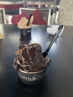 Chocolate orange  at Vigo Ice Cream in Ljubljana