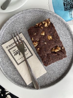 warm brownie  at Kavarna Triglav in Koper