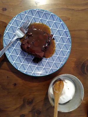 Both desserts together (August 2022) at Ippuku Tea House in York