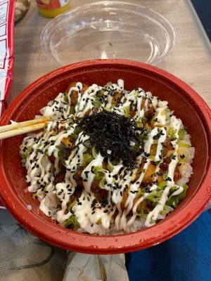 Teriyaki Tofu Mayo Donburi Bowl Takeaway at Ippuku Tea House in York