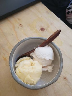 Vegan sorbet at Ippuku Tea House in York
