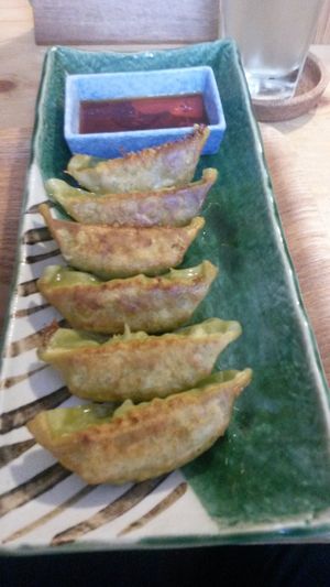 Veg gyozas at Ippuku Tea House in York