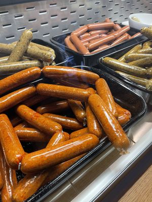 Different sausages at Die Vetzgerei in Berlin