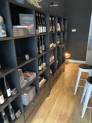 Cookbooks and wine  at Die Vetzgerei in Berlin
