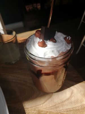 Schoko-Haselnuss-Shake at Die Vetzgerei in Berlin