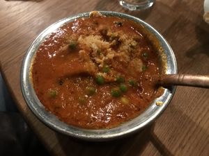 Matar tofu (vegan)  at Bhajan Cafe in Krakow