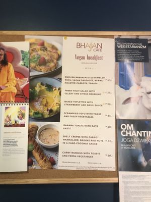 Breakfast  at Bhajan Cafe in Krakow