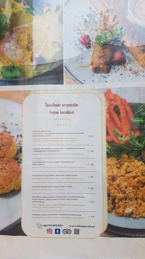 Vegan breakfast summer 2022 at Bhajan Cafe in Krakow