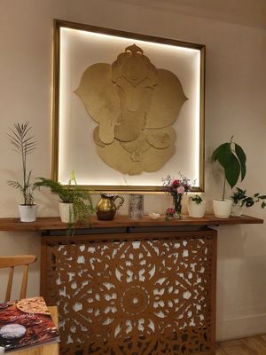 Decor at Bhajan Cafe in Krakow