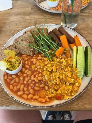 Vegan English Breakfast   at Bhajan Cafe in Krakow