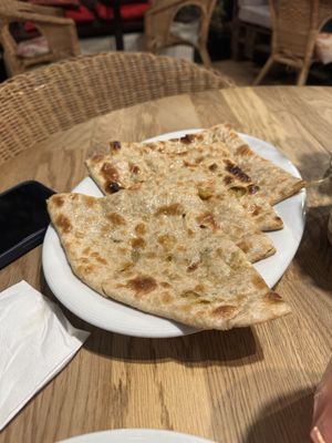 Aloo paratha  at Bhajan Cafe in Krakow