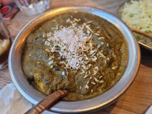 Palak Tofu - high reccomend at Bhajan Cafe in Krakow