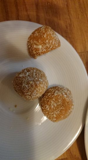 the only dessert available for Sunday lunch at Bhajan Cafe in Krakow