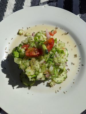 Moroccan salad at La Terrasse de Dar el Kasbah in Tangier