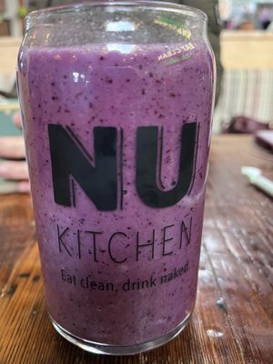 Blue monkey smoothie  at NU Kitchen in Worcester