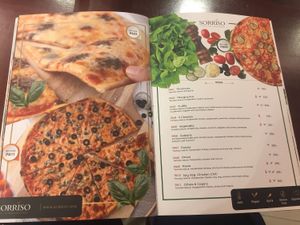 Menu at Sorriso in Bangkok