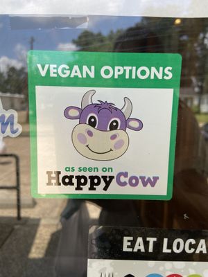 Outside on door!  at Athena's in Shreveport