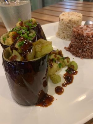 Eggplant dish  at Live Life  in Cebu