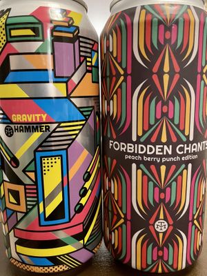 Some cans  at The Belmont Fermentorium - Modern Times Beer in Portland