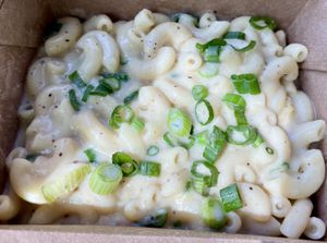 Mac and cheese (no seitan)  at The Belmont Fermentorium - Modern Times Beer in Portland