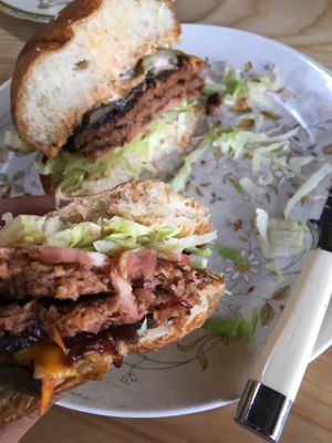 burger   at The Belmont Fermentorium - Modern Times Beer in Portland