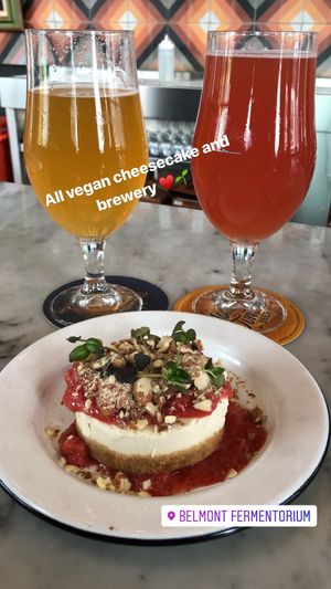 Amazing cheesecake!!  at The Belmont Fermentorium - Modern Times Beer in Portland