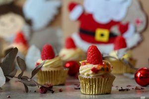 Vegan passion fruit cupcakes at Lola's Cupcakes - Victoria Place in London