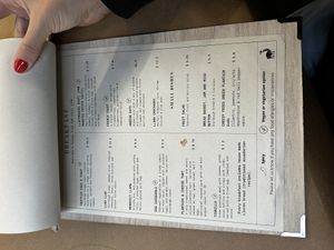 Breakfast menu  at De La Llama in Quito