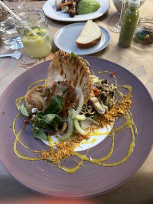 My main dish, Llama Thai   at De La Llama in Quito