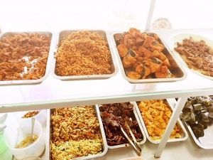 Mostly spicy, Balinese-spiced tempeh and mock meats. at New Gopal-Dev in Abiansemal