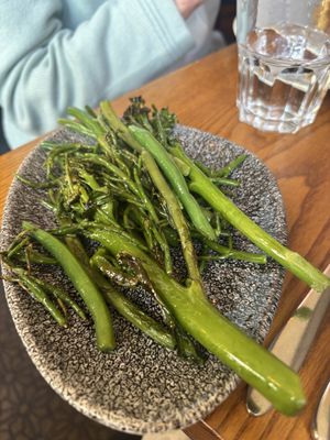 Broccoli, green beans and samphire   at The George in Bromley