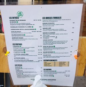 Menu (22/07/2020) at La Souche in Quebec